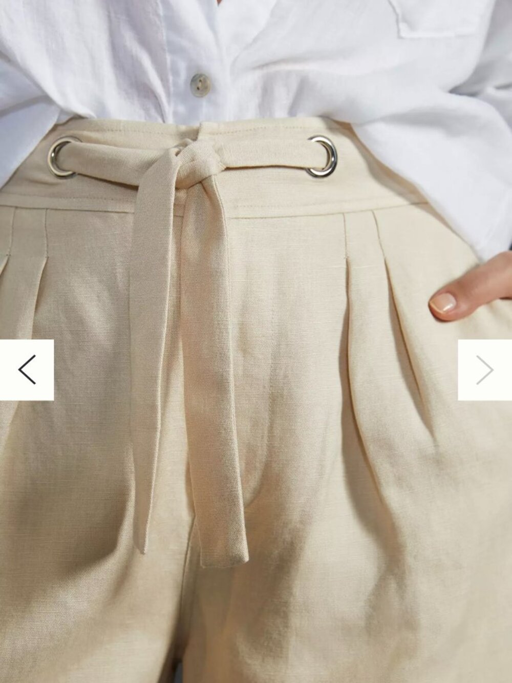 PAIGE Teyana Linen Pants Wide Leg Size 0 NWT High Rise beige Minimalist